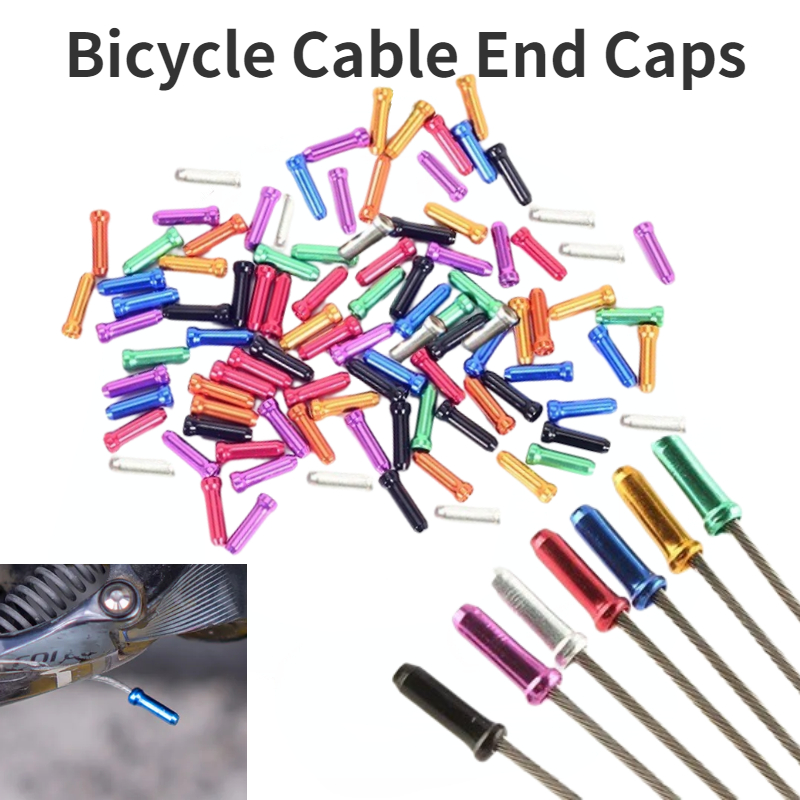 Tippet Line - 50/100pcs Bicycle Cable End Caps Aluminum