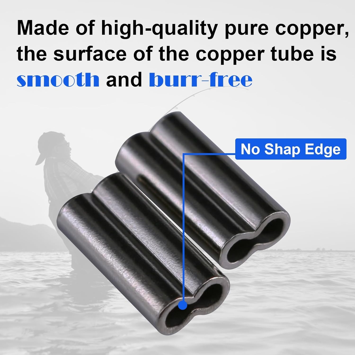 Copper Double Barrel Crimp Sle - огляд і ціна Monofilament Line
